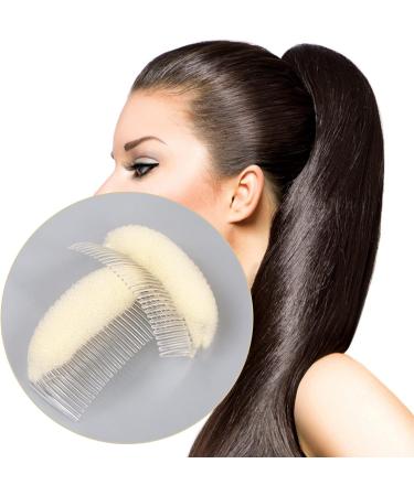 2 Pcs Bump It Up Volume Hair Base Hair Comb for Long Thin Hair Bump Fluffy Hair Bun Maker Tool Hair Styling Accessories for Women Lady Girl (White) - Buy Online on GoSupps.com