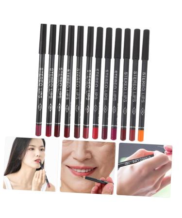 Shop Hemoton 12pcs Black Stick Lip Liner Set - Waterproof Lip Makeup & Accessories for Perfect Lips | International Shipping Available - Buy Online on GoSupps.com