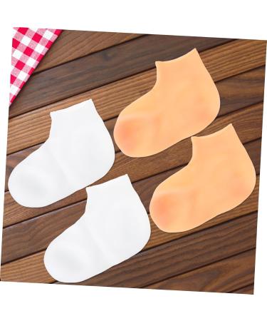 minkissy 2 Pairs Exfoliating Moisturizing Socks Lotion Socks Reusable Socks Whitening Lotion Womans Socks Lotion Gloves Overnight for Women Cosmetics Socks Pedicure Socks for Women Care Gel 16.5x8.5cm Assorted Color - Buy Online on GoSupps.com