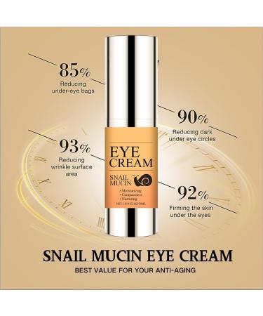 Snail Eye Cream Snail Eye Cream for Dark Circles and Puffy Eyes Eye Bags Remover Eye Cream Anti aging Under Eye Cream Reduce Lines Wrinkles Puffiness and Dark Circles for All Skin Types - Buy Online on GoSupps.com