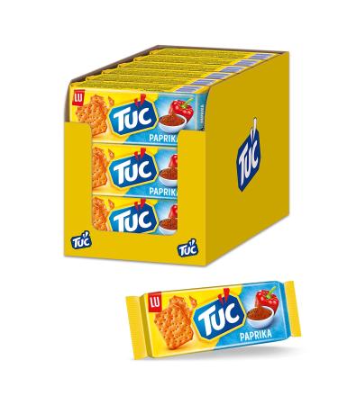 TUC Paprika 18 x 100g Finely salted snacks with a mild fruity paprika flavour 100 g (pack of 18)