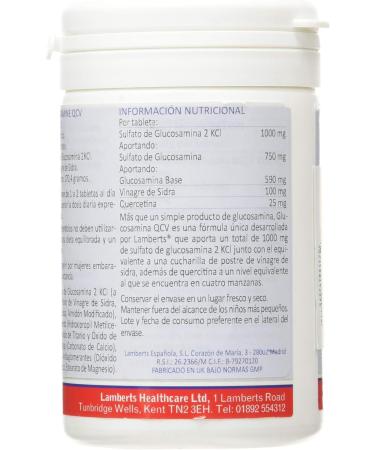 Lamberts Glucosamine QCV 120 Tabs - Joint Health Support Supplement - Buy Online on GoSupps.com