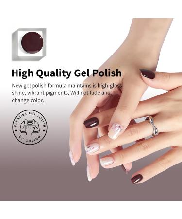 VENALISA 12ml Coffee Color Gel Nail Polish | Soak Off UV LED Natural Nail Gel | DIY Manicure French Gifts - Deep Violet 0.43 OZ - Buy Online on GoSupps.com