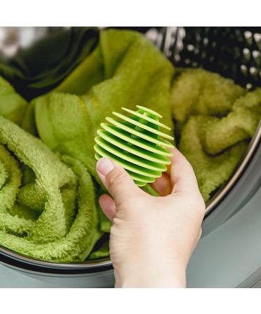 Laundry Balls for Dryer - Hair Catcher Laundry Balls - Multi-Layer Vane Laundry Scrubbing Balls Anti-tangling Efficient Lint Catcher Reusable Eco-Friendly Balls for Clothes Pet Hair Pochy Green - Buy Online on GoSupps.com