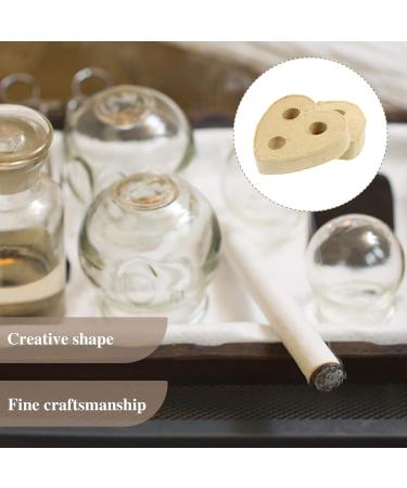 HEALLILY 10Pcs Heart Shaped Moxibustion Sticks - Natural Chinese Beifu Moxa | Optimal Healing & Wellness (3x 2.8cm) - Buy Online on GoSupps.com