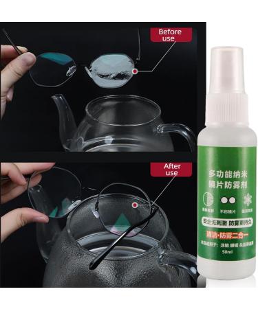 Anti Fog Spray | Lens Cleaner Spray and Glass Cleaner Defogger Spray Portable Long Lasting Glass Cleaner for Glasses Mirrors Goggles - Buy Online on GoSupps.com