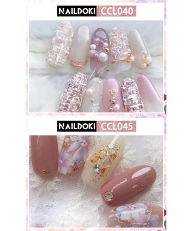NAILDOKI Nail Stickers 6 Sheets x 16 Pieces Full Wraps Nail Polish Strips Self-Adhesive Gel Nail Art Decals for Women Girls C3-12 - Buy Online on GoSupps.com