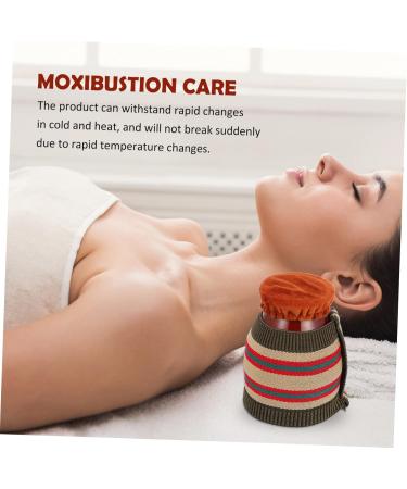 Beavorty Ceramic Moxibustion Burner Set - Multifunctional Moxa Stick Holder for Massage & Wellness | 2 Pcs 10x7.5x7.5cm - Ideal for Traditional Chinese Therapy - Buy Online on GoSupps.com