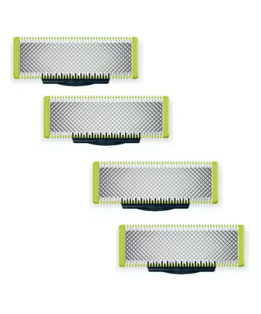 T-shaped One Blade Replacement Heads Compatible with Norelco One Blade Handles: QP220/50 QP220/80 QP210/80 QP2515 QP2520 QP6510 QP6530 (4 Counts-A) 1 Count (Pack of 4)
