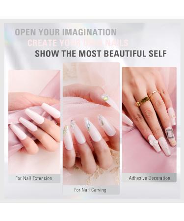 Professional Deep Pink Acrylic Nail Powder - Long Lasting Extension for French Nail Art - 1oz - Buy Online on GoSupps.com