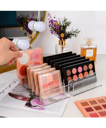 YF Eyeshadow Palette Organizer - Plastic Divided Makeup Holder for Cosmetics Storage | Transparent Small - Buy Online on GoSupps.com
