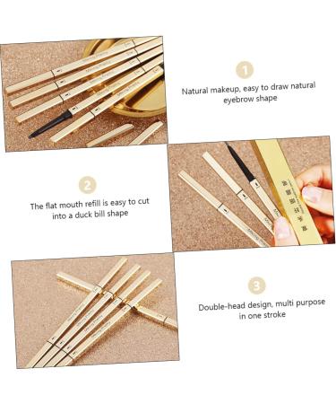 TOVINANNA 5pcs Double Ended Eyebrow Pencil Eye Brow Pencils for Women Eyebrow Makeup Tools Eyebrow Ink Plastic - Buy Online on GoSupps.com