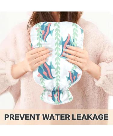 Hot Water Bottles with Cover | Fish Design Heating Bag for Pain Relief & Period Cramps | 2 Liters - Buy Online on GoSupps.com