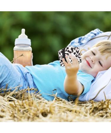 Fulenyi Baby Pacifier Box | Stylish Holder Case for 2 Pacifiers | Leopard Pattern Storage with Clip - Buy Online on GoSupps.com