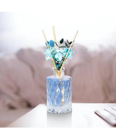 Glass Diffuser Bottles Set - 4 Empty Reed Diffuser Bottles for Essential Oils & Room Fragrance - Decorative Glass Bottles & Fragrance Vases - Buy Online on GoSupps.com
