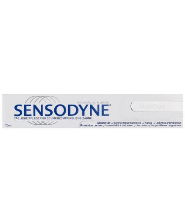 Sensodyne MultiCare Gentle White Daily Toothpaste with Fluoride 1x75ML for sensitive teeth
