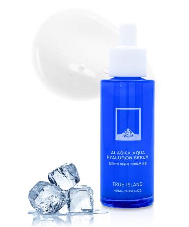 Alaska Aqua Hyaluron Serum Hydrating Face Serum for Women & Men | Korean Hyaluronic Acid Serum for Face | Moisturizing & Skin-Calming Facial Serum w/Adenosine (1.35 fl oz)