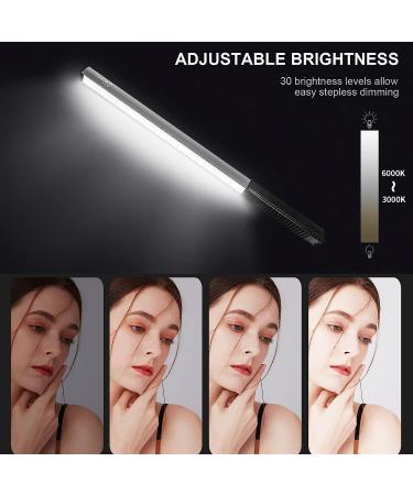 LUXCEO Portable LED Photography Light Wand - 1000 Lumens, CRI 95+, USB Rechargeable, Remote Control, Carry Bag - Adjustable Color Temperature, 36 Colors - Buy Online on GoSupps.com