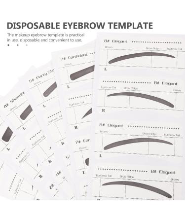 Pochoirs Sourcils Jetables 6 Pi ces Autocollants Maquillage Sourcils pour Femmes et Filles Mod les Vari s pour Dessin Pr cis Utilisation Facile Domicile ou Salon - Buy Online on GoSupps.com