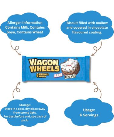  The Great British Kitchen Wagon Wheels Original Cookies (3 x 220g) and 6 Jammie Packets (3 x 228g) Total of 36 Individually Wrapped Cookies The Great British Kitchen - Buy Online on GoSupps.com