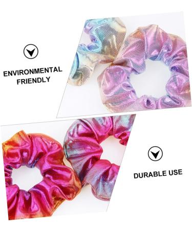 FRCOLOR Elastic Hair Ties hair satin fabric hair bands purple Hair Scrunchy hair Bow stretch Bobbles hair band rainbow scrunchie bubble product woman Stretchy Hair Ties - Buy Online on GoSupps.com