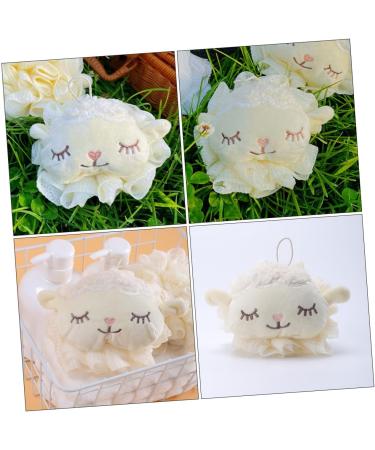 2pcs Lamb Bath Flower Loofah Set | Exfoliating Shower Puffs for Women | Bathroom Accessories - Buy Online on GoSupps.com