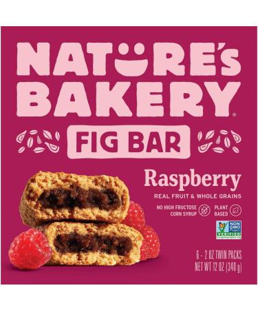 Nature's Bakery Raspberry Whole Grain Fig Bar - 6 Bars (12 oz.) | Real Fruit | Healthy Snack - Buy Online on GoSupps.com