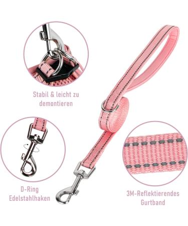 Buy Pink Padded Dog Harness for Small Dogs - Comfortable & Stylish Puppy Harness - Buy Online on GoSupps.com