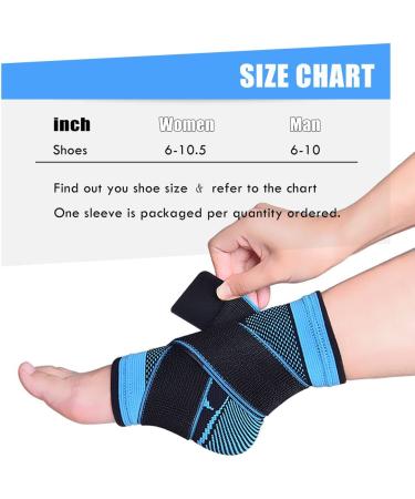 Plantar Fasciitis Compression Sock with Arch Support - Effective Relief for Foot Pain, Swelling, Achilles Tendon, Heel Spurs - Blue - Buy Online on GoSupps.com