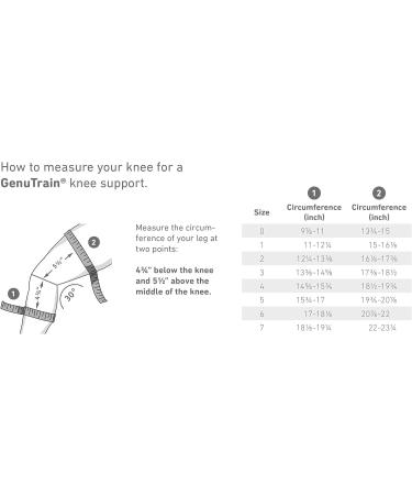 Bauerfeind GenuTrain Knee Support - Padded Gray Kneecap Brace Size 0 for Optimal Comfort & Support | International Shipping Available - Buy Online on GoSupps.com