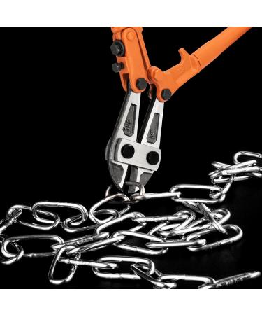 Meccion 14 Heavy Duty Bolt Cutter for Cutting Fence Steel Wire Chain Metal Rods Screws Locks Rivet and Small Padlock with Rubberized Anti-Slip Easy Grip Handles 14-inch - Buy Online on GoSupps.com