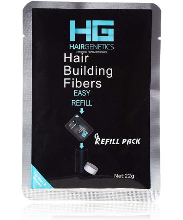 Hair Genetics Hair Fibres White 22g Refill Pack for Hair Loss and Thinning Hair 22 g (Pack of 1) White