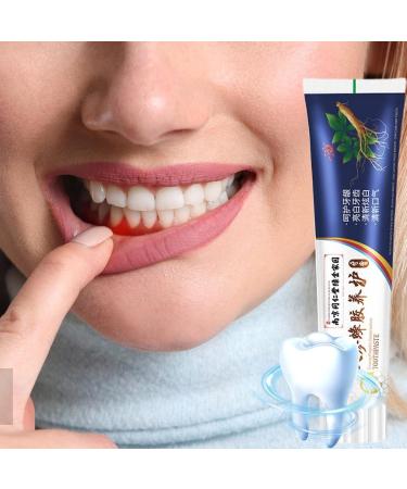 Teeth Whitening Toothpaste | Ginseng Propolis Toothpaste for Bad Breath 100g White Toothpaste Toothpaste for Loose Teeth Care Cleaning in - Buy Online on GoSupps.com