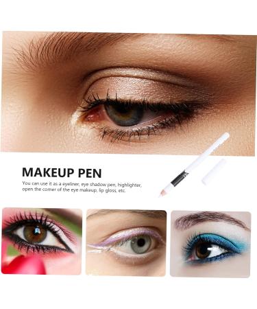 DRESSOOS 48 Pcs Eyeliner Pencil White Eyeshadow Pen Eye Makeup Eyeliner Brush Liquid Wooden Pole - Buy Online on GoSupps.com