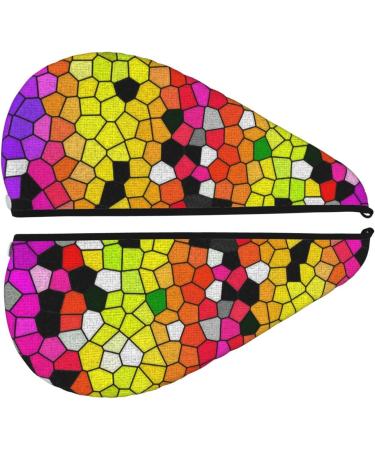 Colorful Tie Dye Microfiber Hair Towel - Super Absorbent Hair Wrap for Long Curly & Thick Hair | Quick Dry Coral Velvet Cap for Women - Buy Online on GoSupps.com