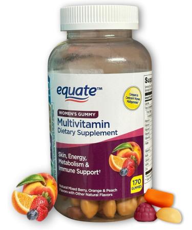 FUSION SHOP STORE Smart choices meaningful life! Multivitamin Gummies Mixed Berry Orange & Peach Flavors for Women- for Skin 170 Count (Pack of 1) - Buy Online on GoSupps.com