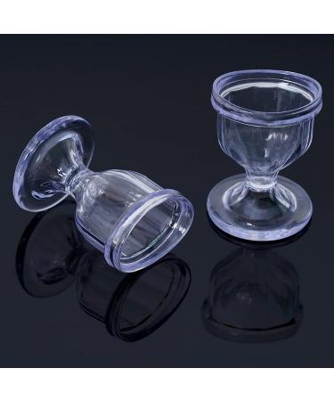 AYUSHYA HEALTH Transparent Eye Wash Cups - Set of 2 | Eye Shaped Rim for Rinse, Cleansing & Irritation Relief | Includes Storage Container - Buy Online on GoSupps.com