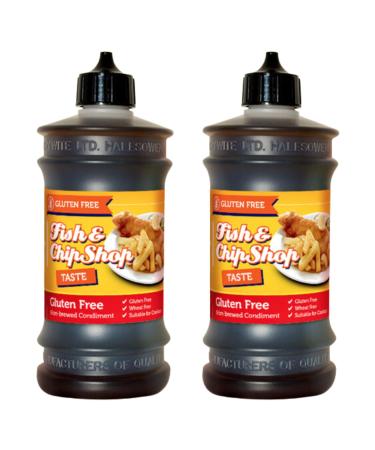 Fish and Chip Shop Gluten Free Vinegar - Non Brewed Condiment Malt Vinegar Flavour - Wheat Free - 315ml - Pack of 2 - Buy Online on GoSupps.com
