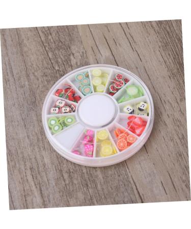 minkissy 12 polymer clay manicure tool Accessories DIY decoration for nail Manicure tools manicure boxed nails decoration fruit nail beauty accessories decorate drill disc nail - Buy Online on GoSupps.com
