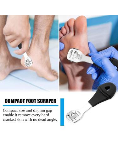 Dualeco Upgraded Stainless Steel Hard Skin Remover - Foot File for Dry/Dead Skin, Callus Remover for Pedicure - Buy Online on GoSupps.com