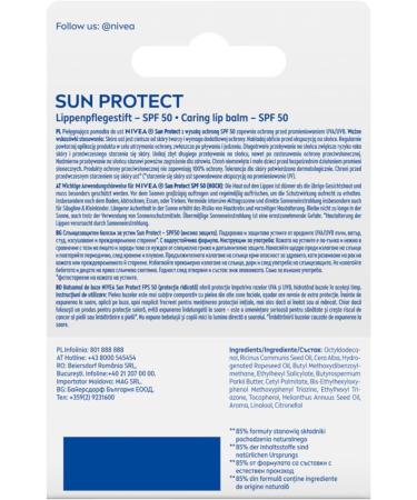 BEIERSDORF AG NIVEA SUN Caring lipstick SPF 50 48 g - Buy Online on GoSupps.com