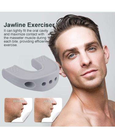 Vbnuyhim Jaw Exerciser for Men Silicone Double Chin Reducer Jawline Exerciser | Jaw Sculpting Tool Jawline Shaper with Storage Box for Women Men Gray - Buy Online on GoSupps.com