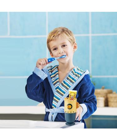 Pwsap Toothbrush Travel Case - Removable & Portable 3 in 1 Holder Cup for Travel, Hiking, Camping - Cute Submarine Styling for Kids & Teens (Blue) - Buy Online on GoSupps.com