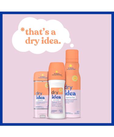 Buy Dry Idea Roll-On Deodorant & Antiperspirant - 72-Hour Odor Protection Unscented Hypoallergenic - Pack of 2 for Sensitive Skin | International Shipping Available - Buy Online on GoSupps.com