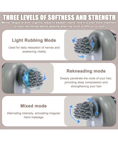 Wireless IPX7 Waterproof Electric Head Massager | 4 Heads & 3 Modes for Ultimate Relaxation | Scalp Massage Device for Full Body Ease - Buy Online on GoSupps.com