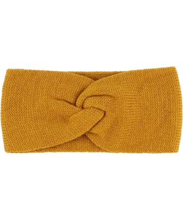 DRESHOW 6 Pieces Women Warm Knitted Headband Winter Ear Warmer Crochet Head Wraps Thick Cable Headband Red Khaki White Yellow Black Grey - Buy Online on GoSupps.com
