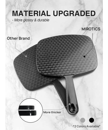 MIROTICS Black Hairdressing Hand Mirror with Handle - Pack of 1 - Buy Online on GoSupps.com
