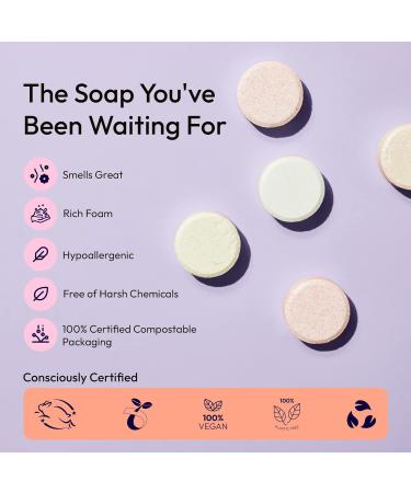 FOMIN Foaming Hand Soap Tablets (16 Count) - Sustainable Variety Pack Refills - 128 fl oz Total - Honey, Magnolia Basil, Unscented - Eco-Friendly Hand Soap Tablets - Buy Online on GoSupps.com