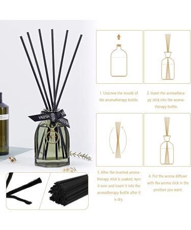 200 PCS Fiber Chopsticks Aroma Diffuser Sticks - 24cm Scented Fragrance Sticks for Room Diffusers - Cotton Black Diffuser Sticks for Home & Office - Buy Online on GoSupps.com