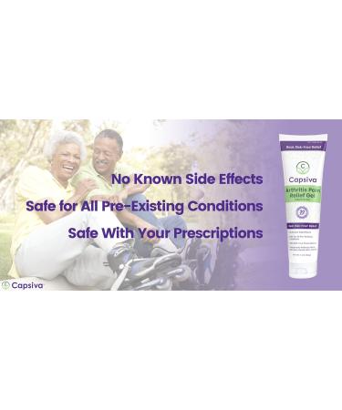 Capsiva Arthritis Pain Relief Gel - 3oz Tube with Capsaicin & Arnica - Buy Online on GoSupps.com
